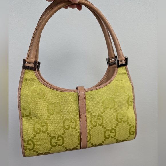 Gucci Jackie Jumbo GG Neon Yellow/Green Bag - Picture 4 of 17